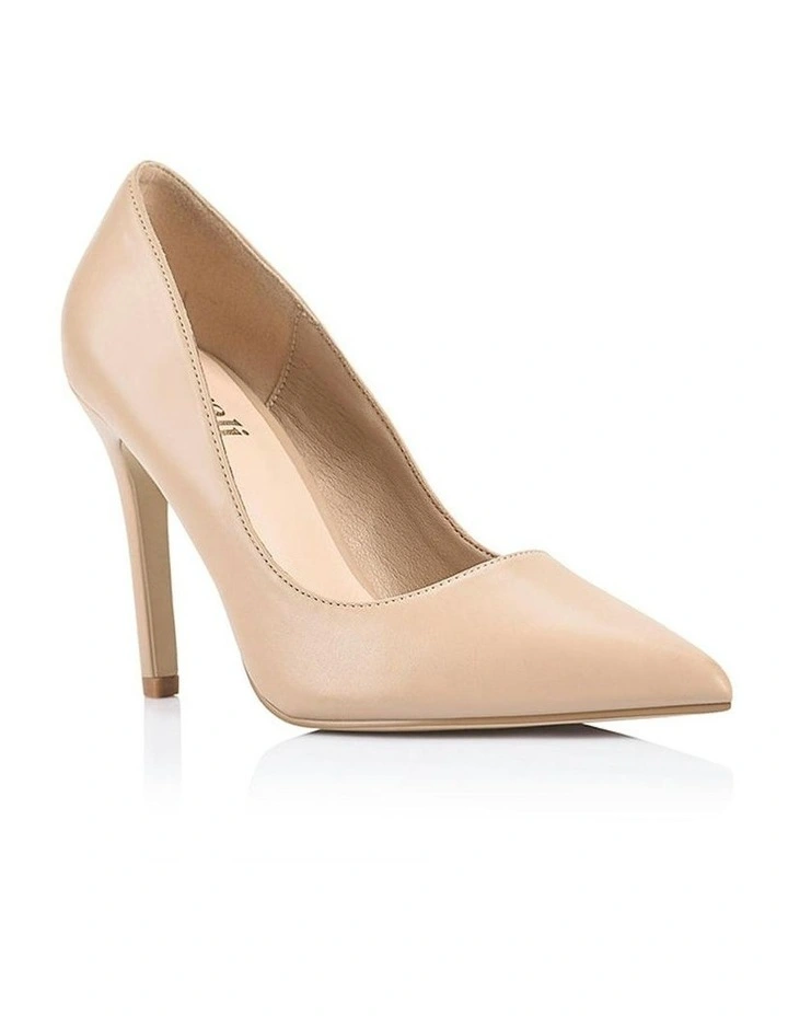 Mikayla Stiletto Heel Pumps in Beige image 3