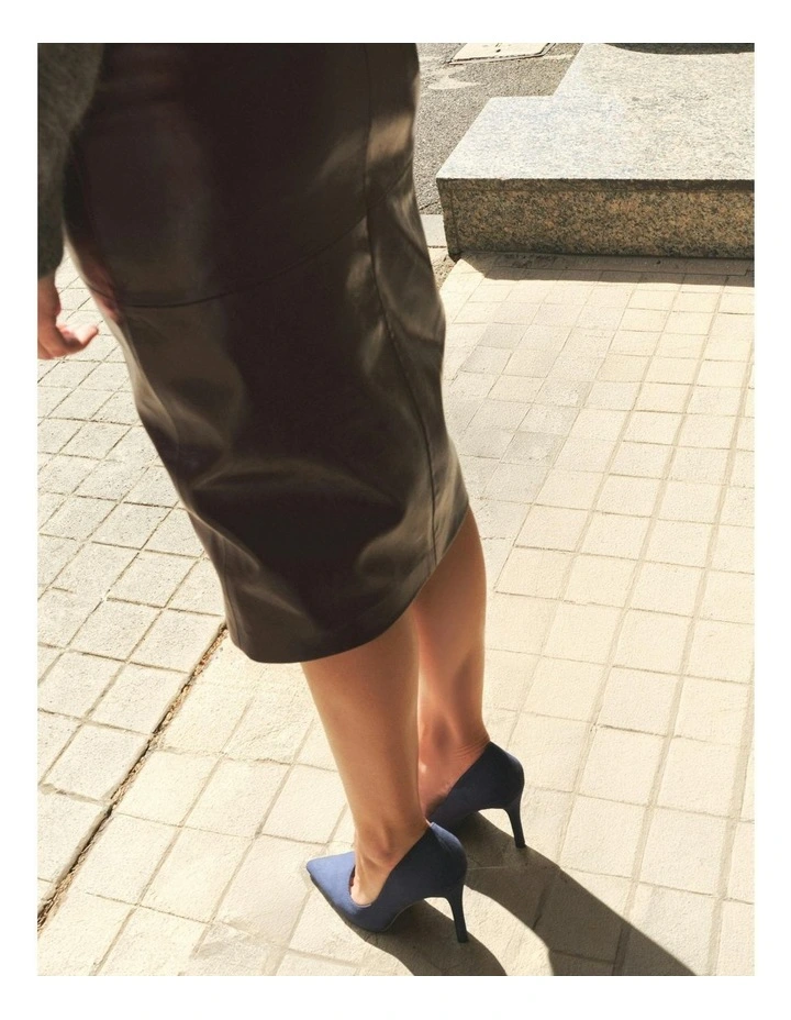 Mikayla Stiletto Heel Pumps in Navy image 4