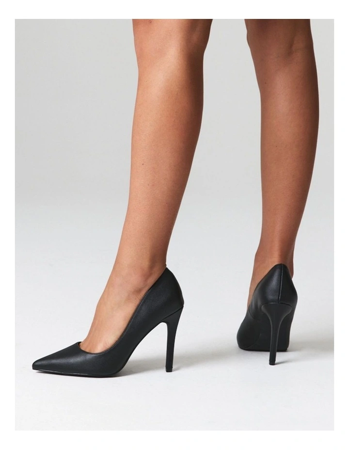 Mikayla Stiletto Heel Pumps in Black image 2
