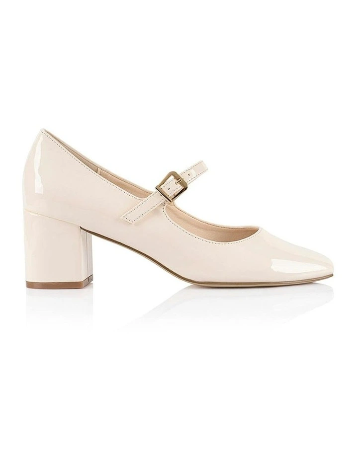 Riley Mary Jane Block Heels in Bone image 1