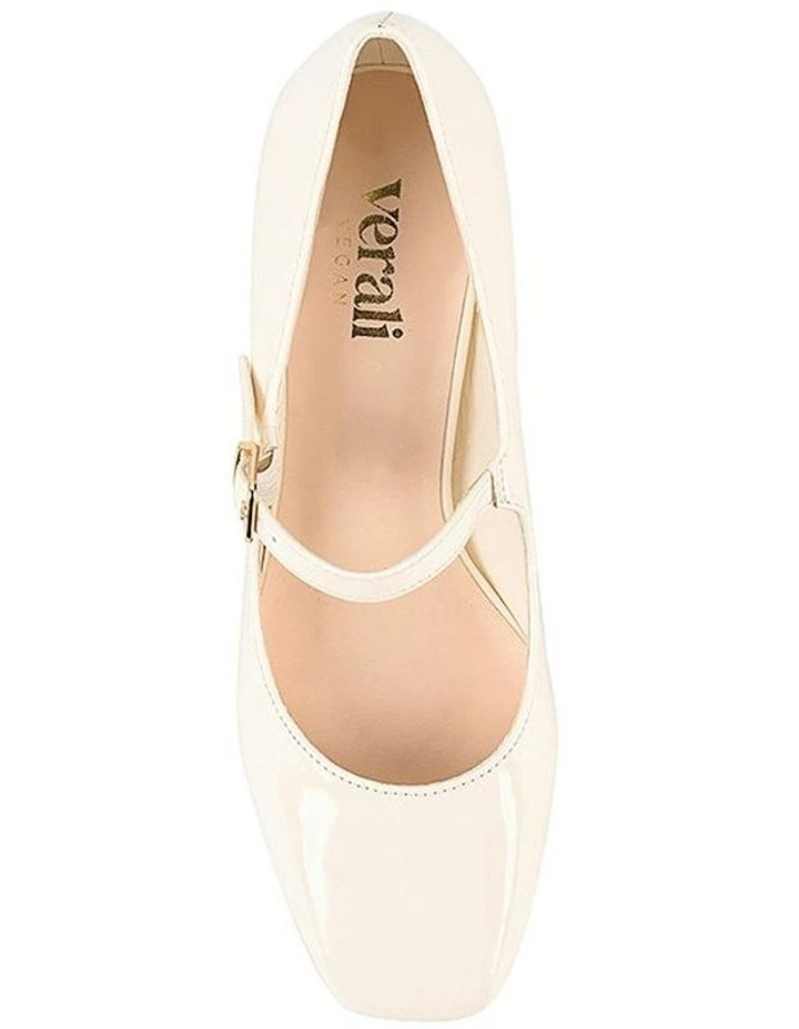 Riley Mary Jane Block Heels in Bone image 4