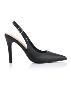 Miller Sling Back Stilettos in Black