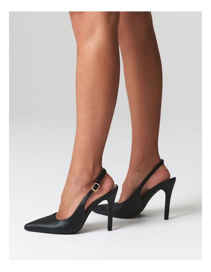 Miller Sling Back Stilettos in Black image 2