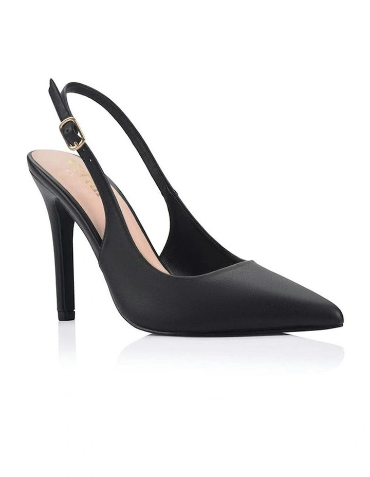 Miller Sling Back Stilettos in Black image 3