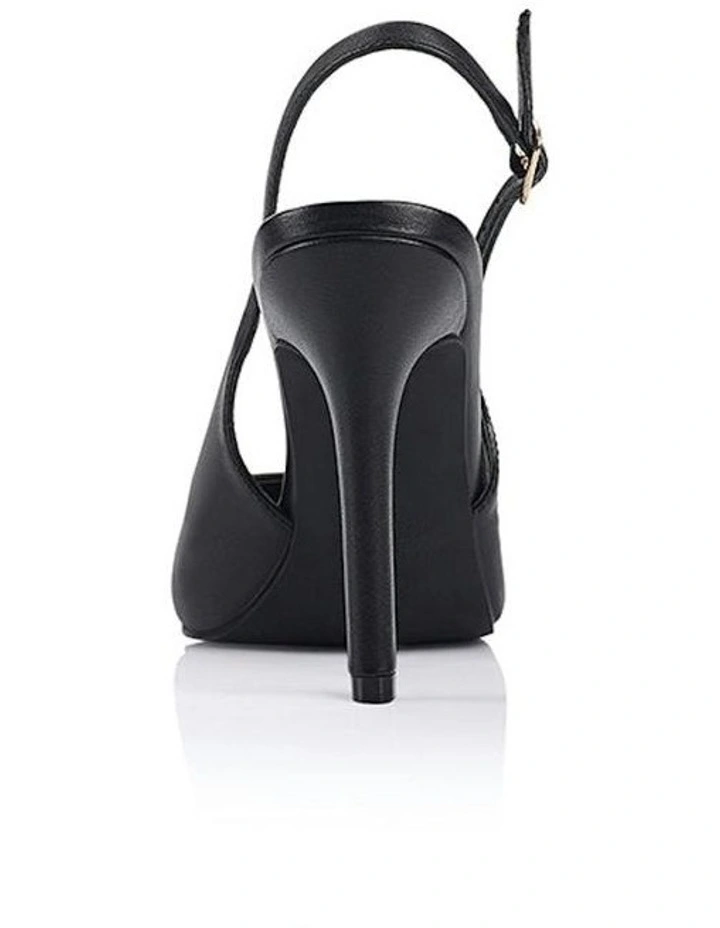 Miller Sling Back Stilettos in Black image 4