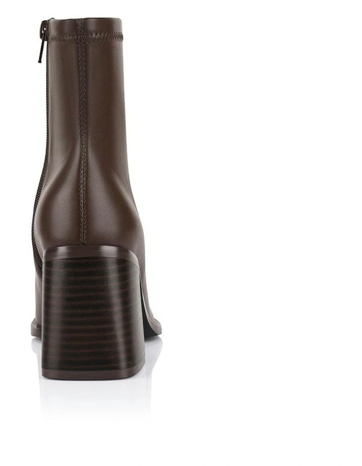 Lively Stretch Ankle Boots in Chocolate image 3
