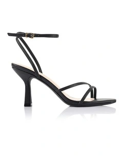 Pelican Strappy Sandals in Black