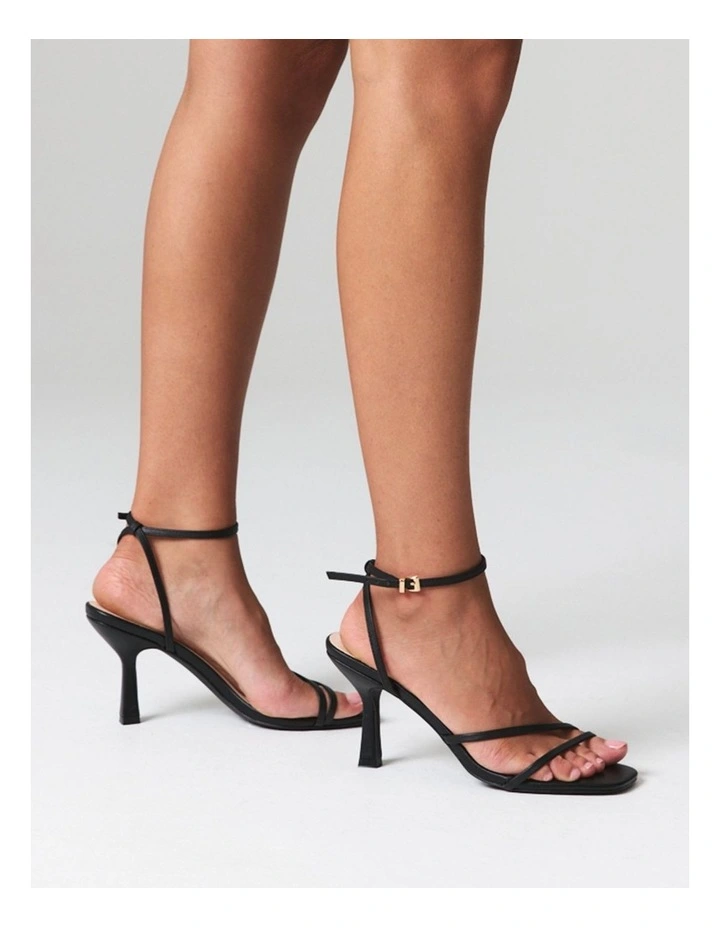 Pelican Strappy Sandals in Black image 2