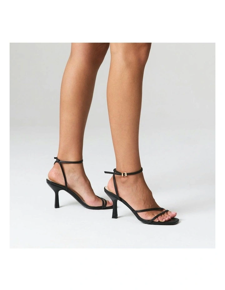 Pelican Strappy Sandals in Black image 5