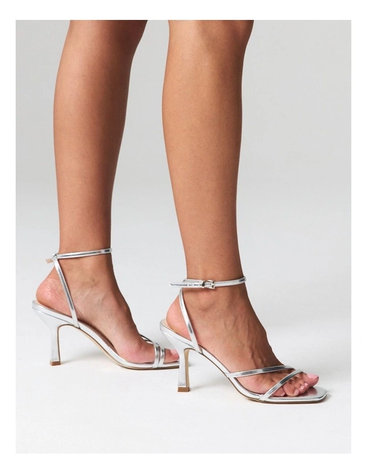 Pelican Strappy Sandals in Silver image 2