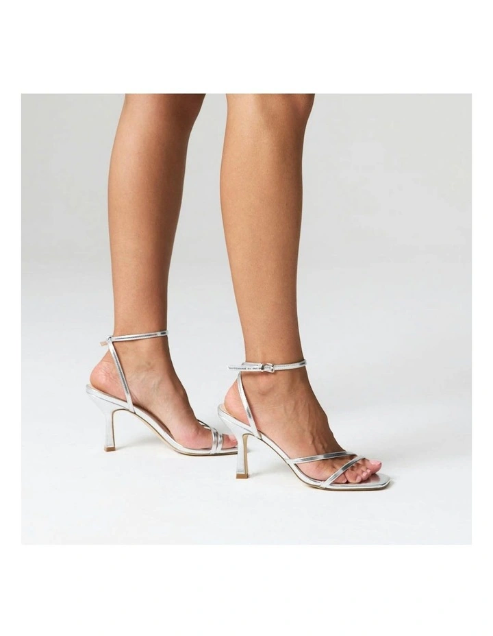 Pelican Strappy Sandals in Silver image 5