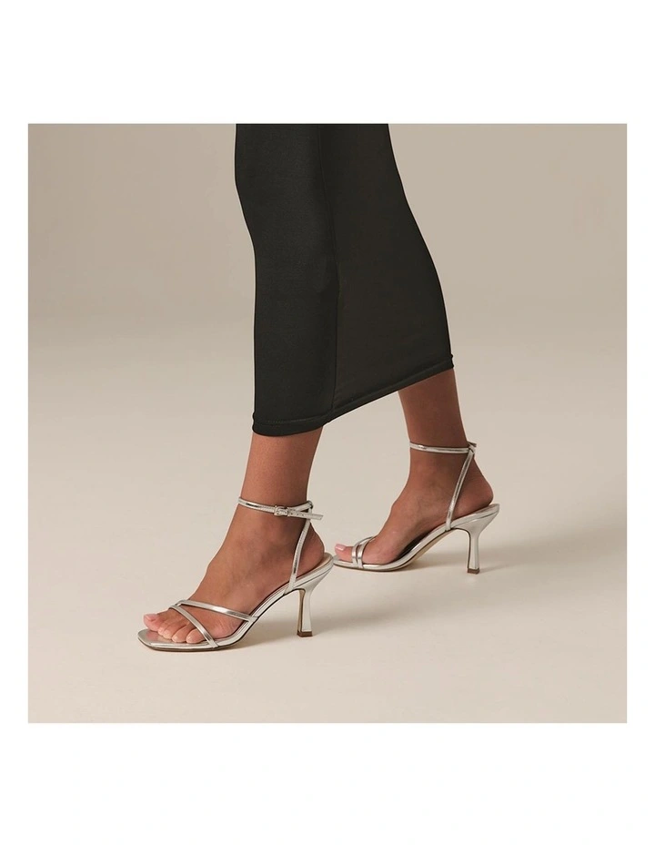 Pelican Strappy Sandals in Silver image 6