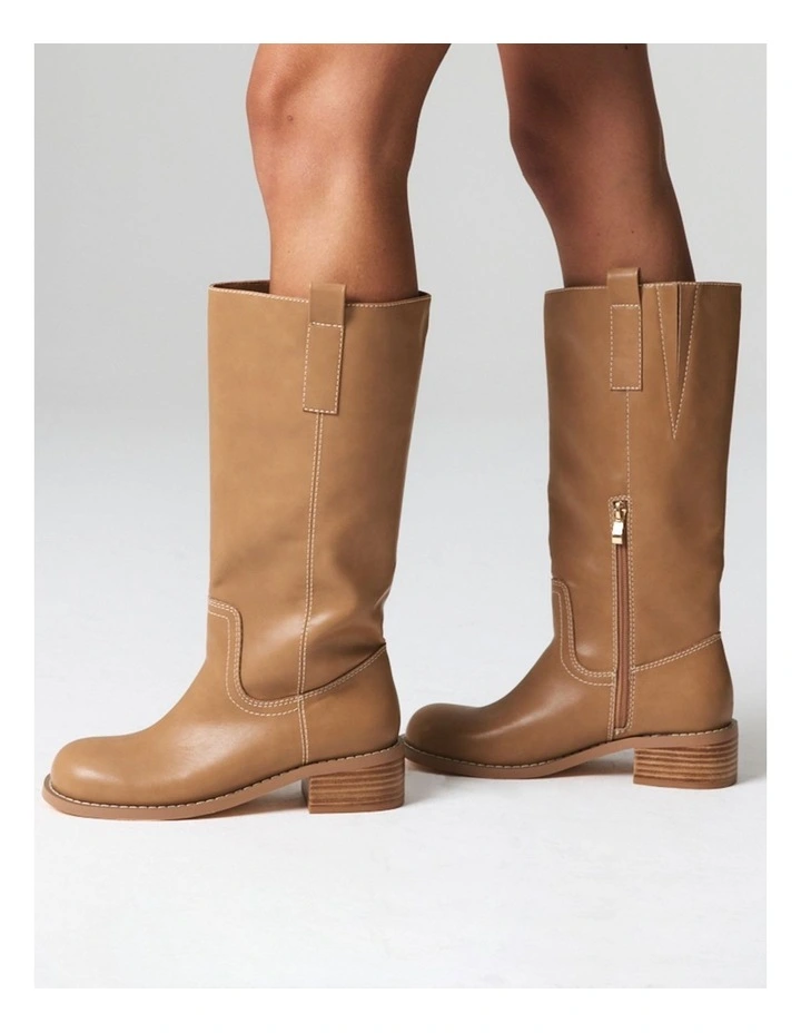 Rogue Knee High Boots in Camel image 2