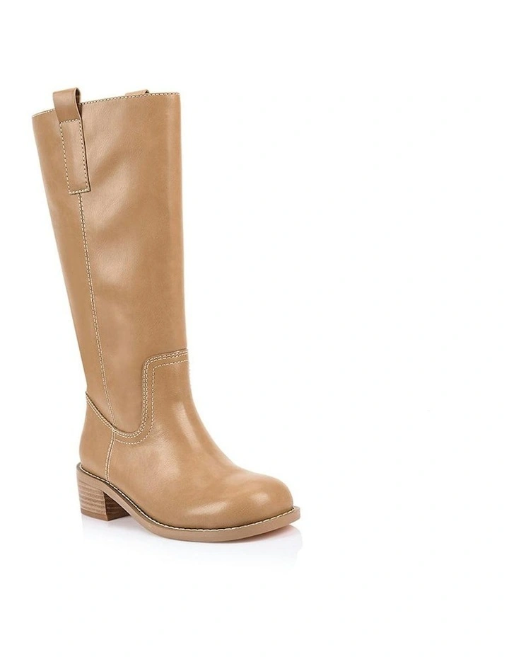 Rogue Knee High Boots in Camel image 3