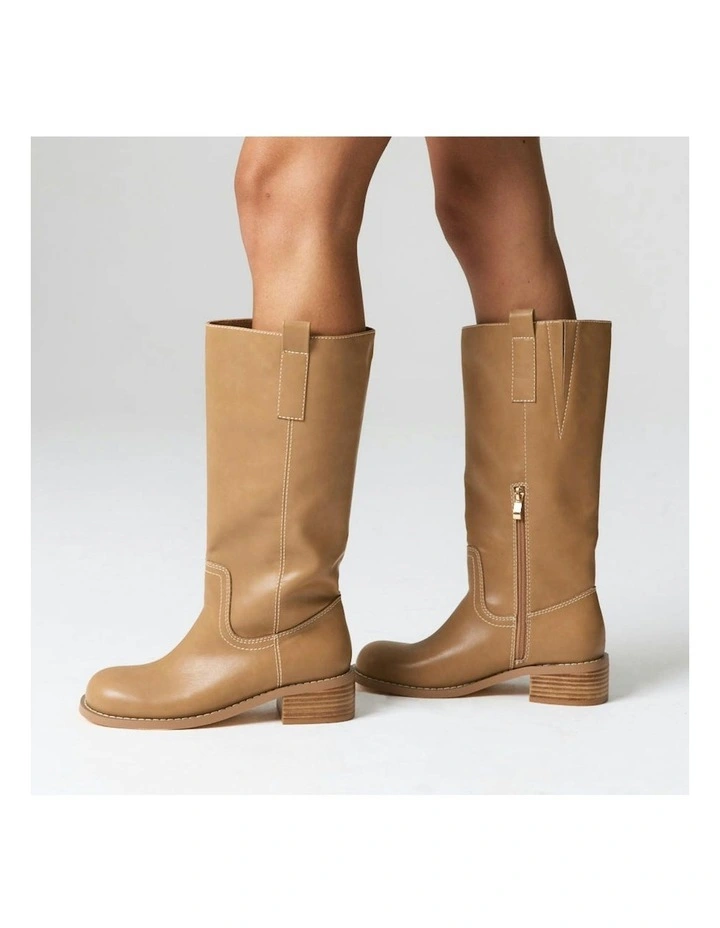 Rogue Knee High Boots in Camel image 5