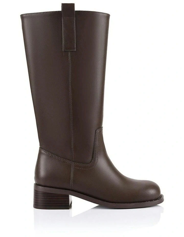 Rogue Knee High Boots in Chocolate Brown image 1