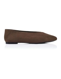 Euan Ballet Flats in Chocolate