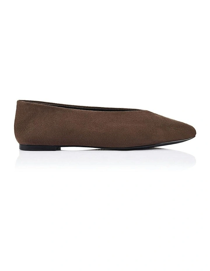Euan Ballet Flats in Chocolate image 1