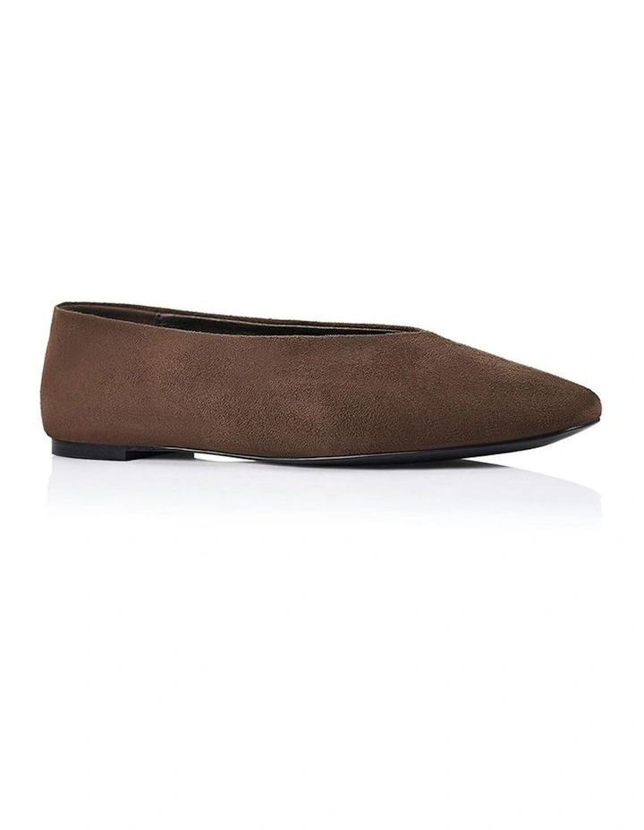 Euan Ballet Flats in Chocolate image 2