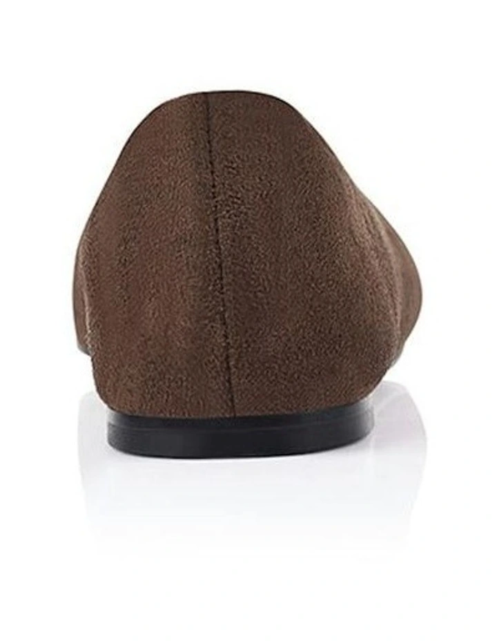 Euan Ballet Flats in Chocolate image 3