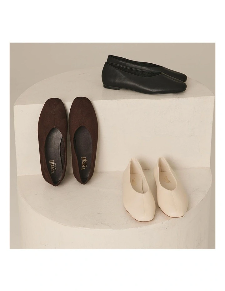 Euan Ballet Flats in Chocolate image 5