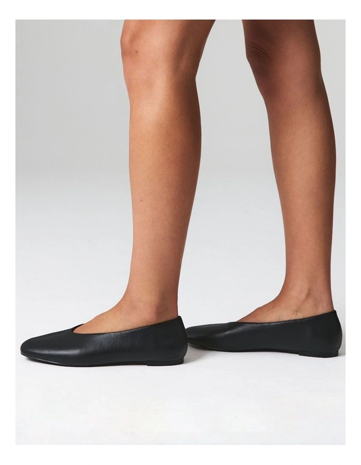Euan Ballet Flats in Black image 2