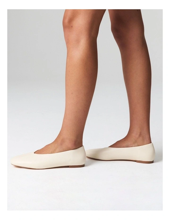 Euan Ballet Flats in Bone image 2