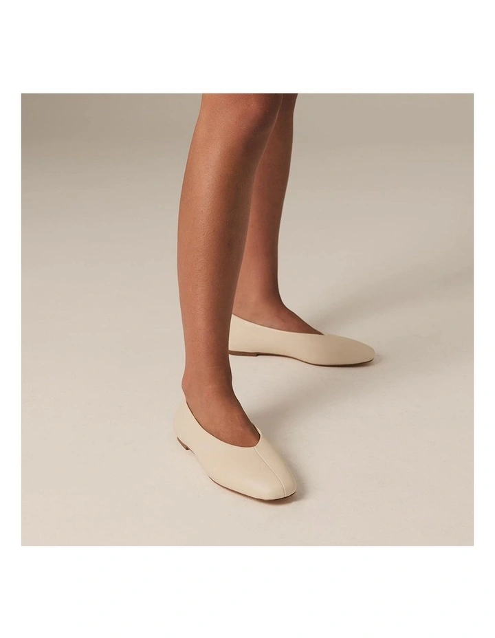 Euan Ballet Flats in Bone image 6