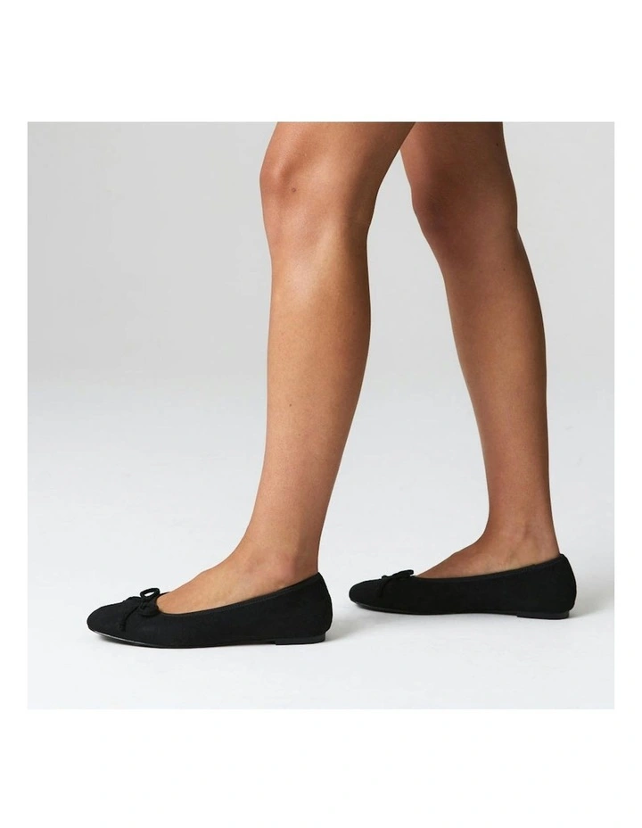 Eugenie Ballet Flats in Black Micro image 5