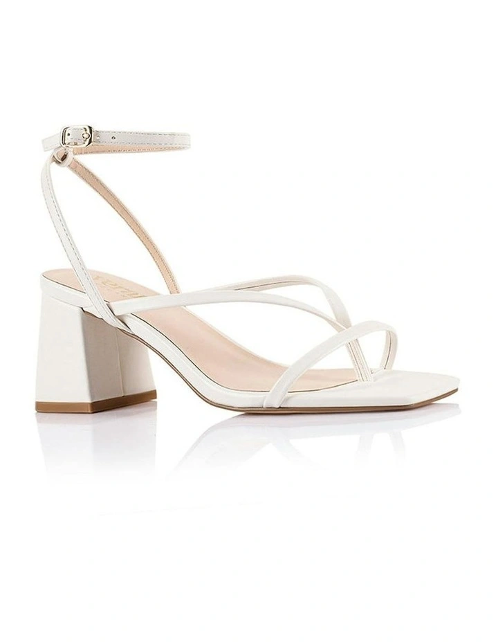 Status Block Heel Sandals in Chalk White image 2