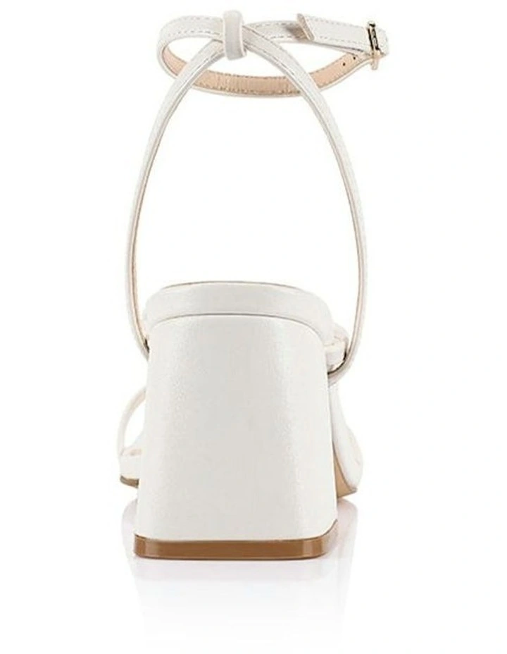 Status Block Heel Sandals in Chalk White image 3