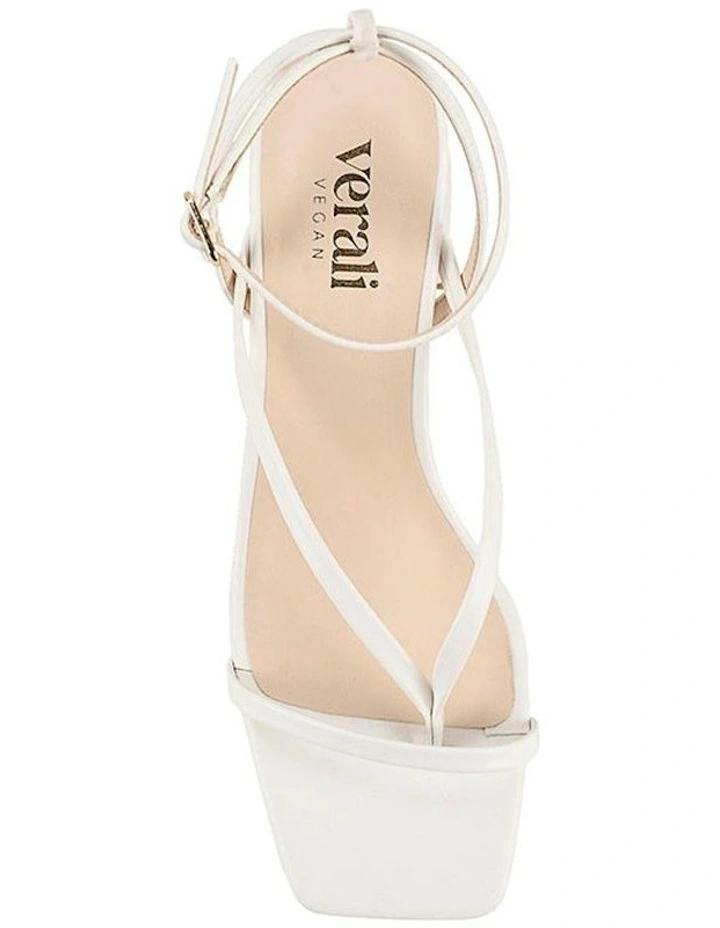 Status Block Heel Sandals in Chalk White image 4