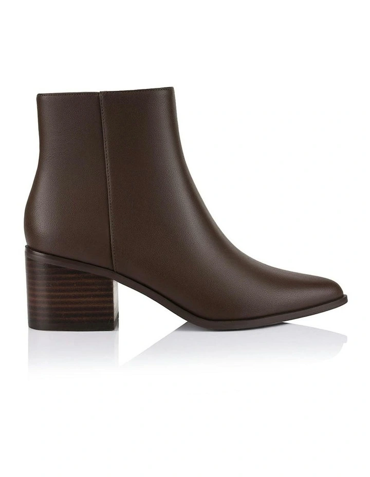Fiona Ankle Boots in Chocolate Brown image 1