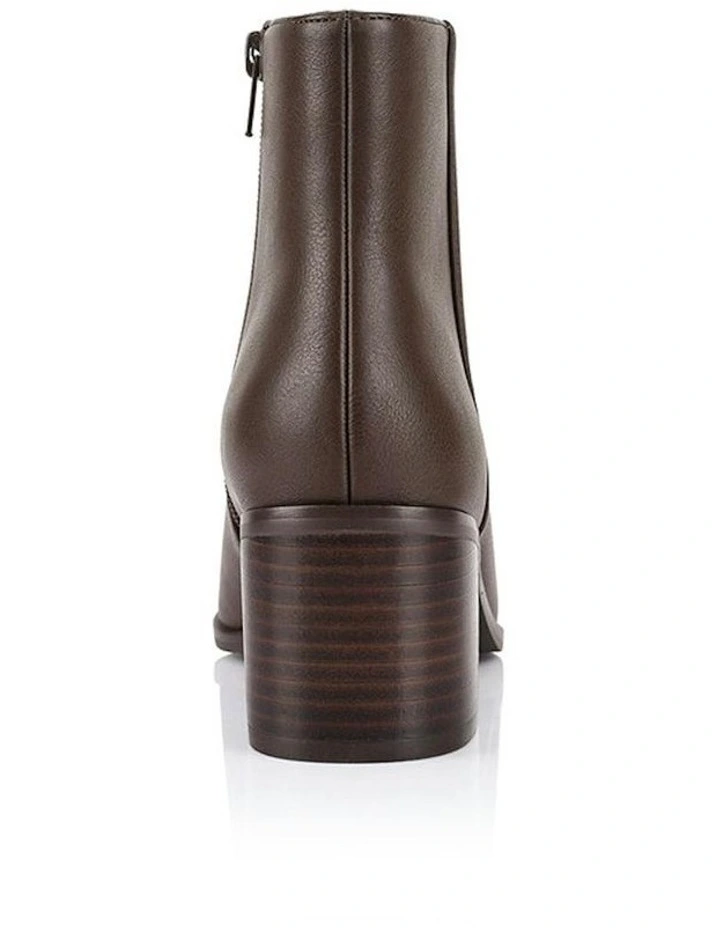 Fiona Ankle Boots in Chocolate Brown image 3