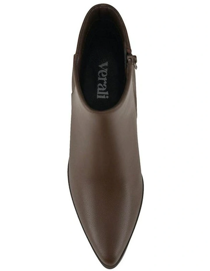 Fiona Ankle Boots in Chocolate Brown image 5