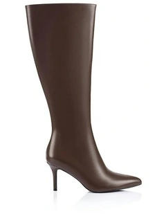 Bessie Tall Boots in Chocolate Brown