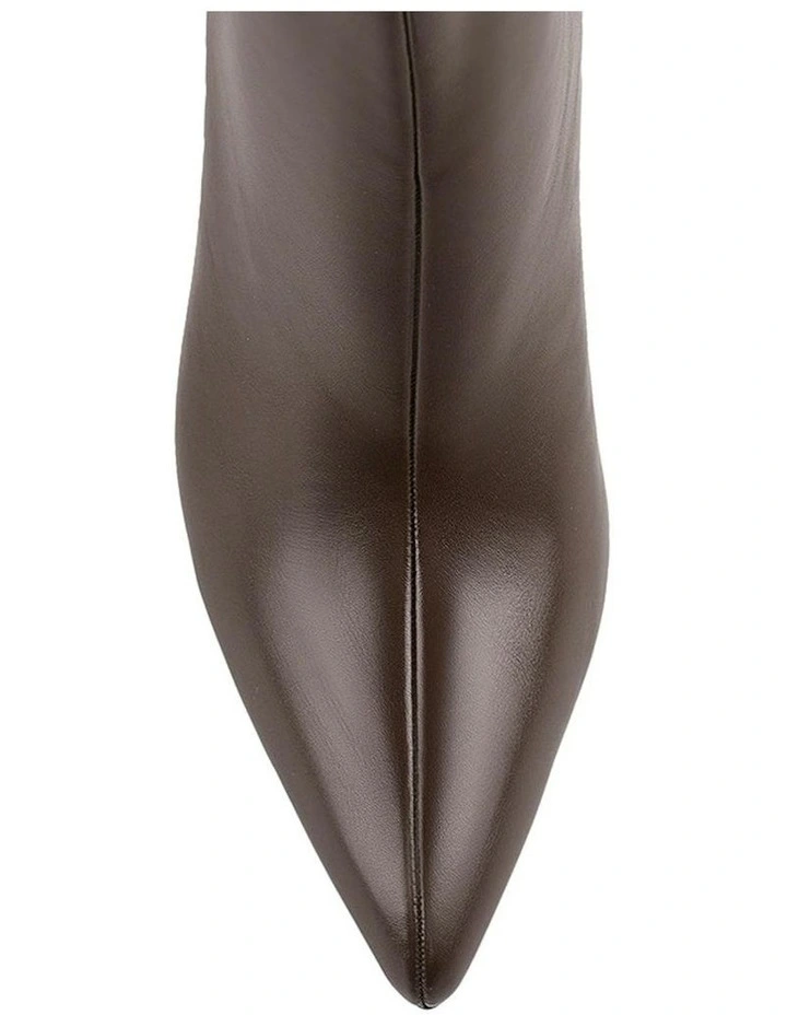 Bessie Tall Boots in Chocolate Brown image 4