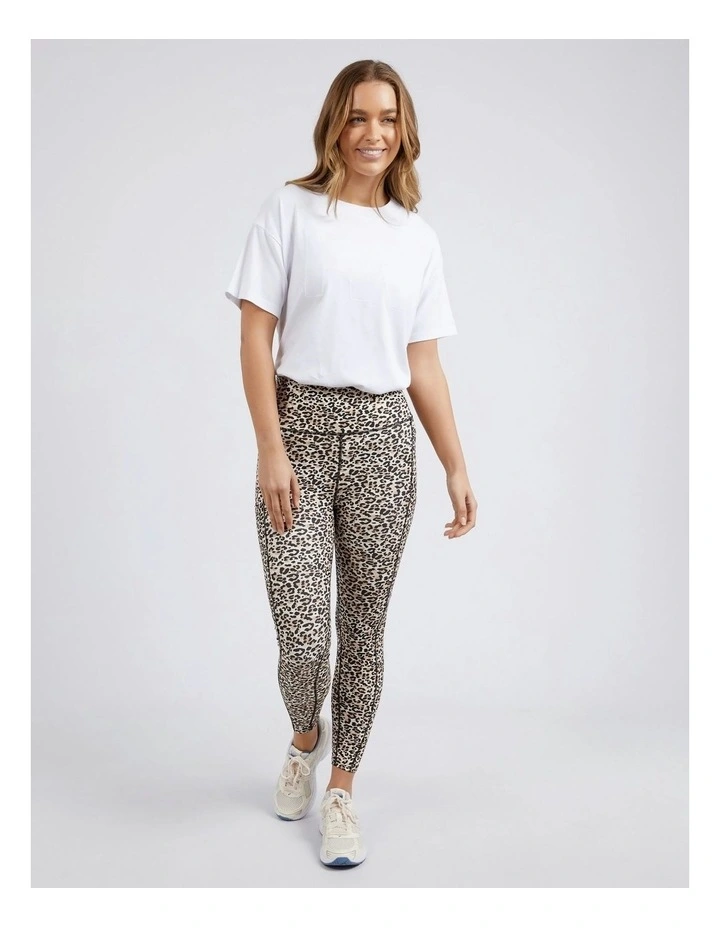 Leopard Legging Print in Brown image 5