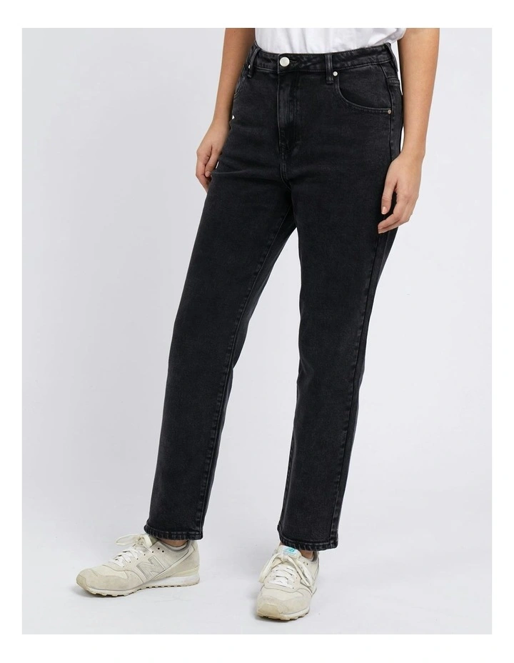 Enmore Wide Leg Jean in Washed Black image 3