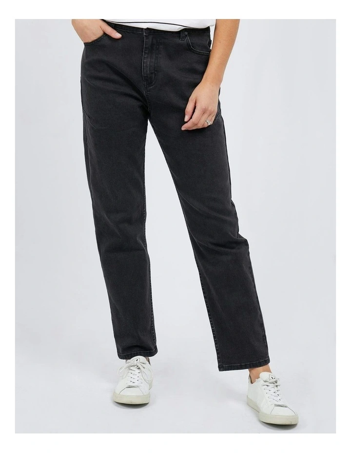 Barkly Straight Leg Jeans in Black image 1