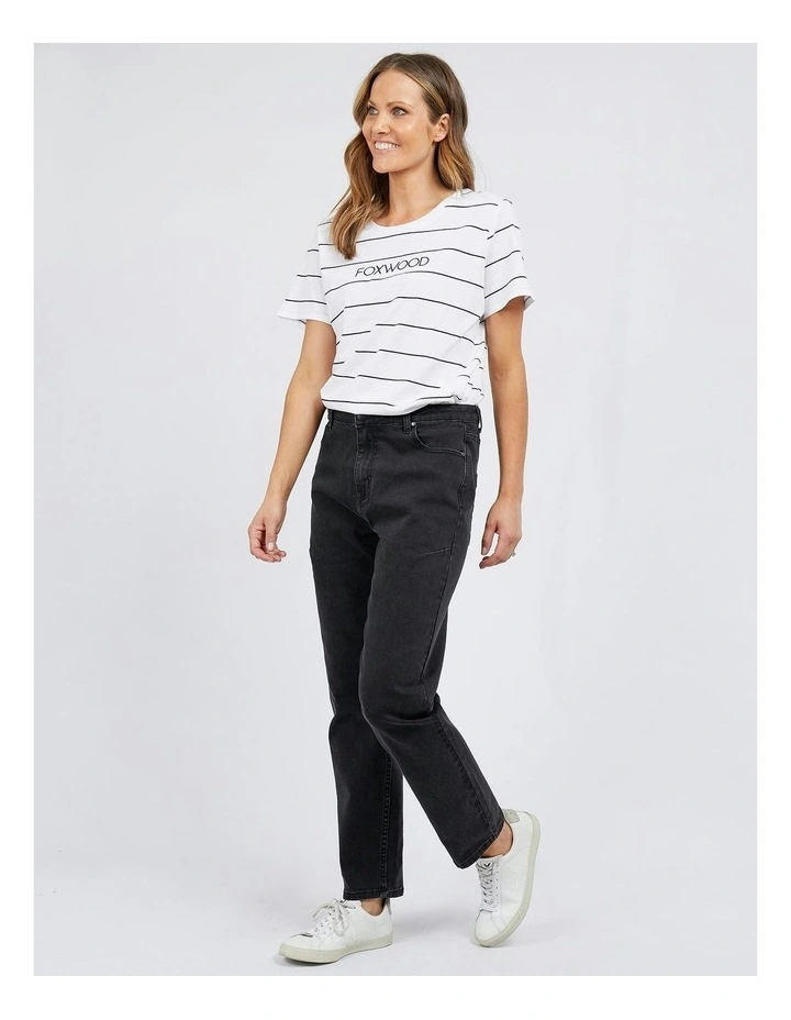 Barkly Straight Leg Jeans in Black image 3