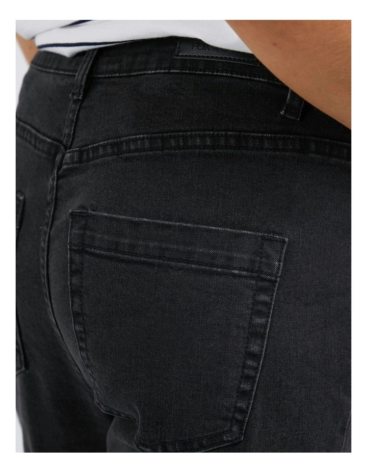 Barkly Straight Leg Jeans in Black image 4