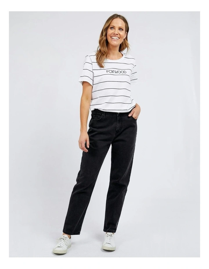 Barkly Straight Leg Jeans in Black image 5