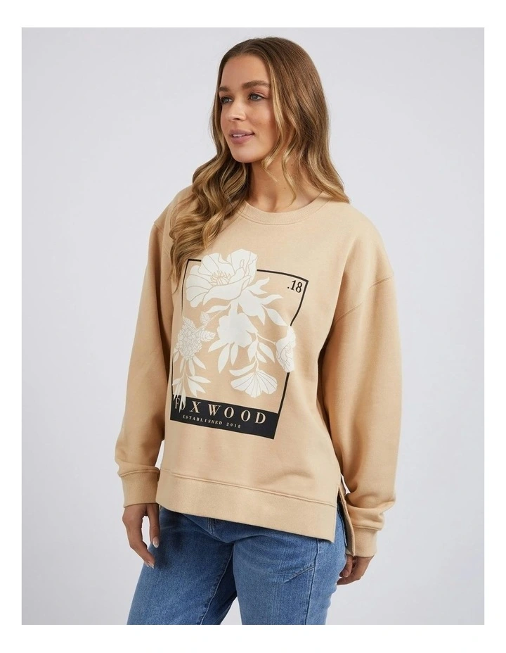Carnation Crew Jumper in Sesame image 3