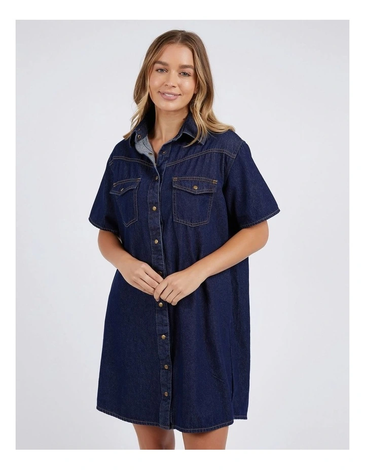 Sorcha Denim Dress in Indigo Denim image 4