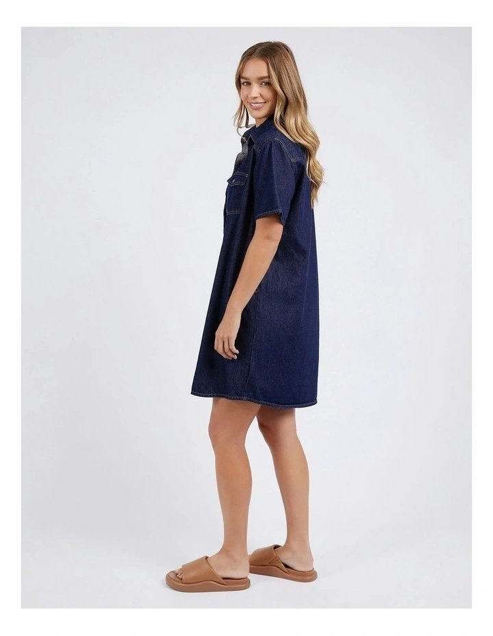 Sorcha Denim Dress in Indigo Denim image 5