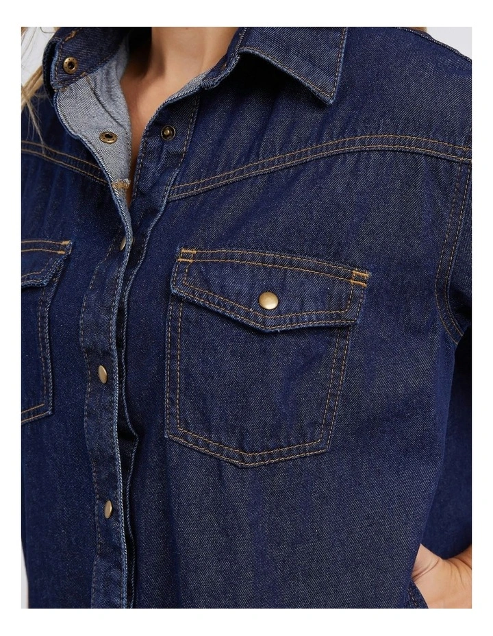 Foxwood Sorcha Denim Dress in Indigo Denim MYER