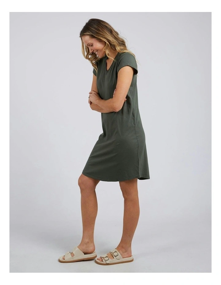 Manly Vee Dress in Khaki image 6