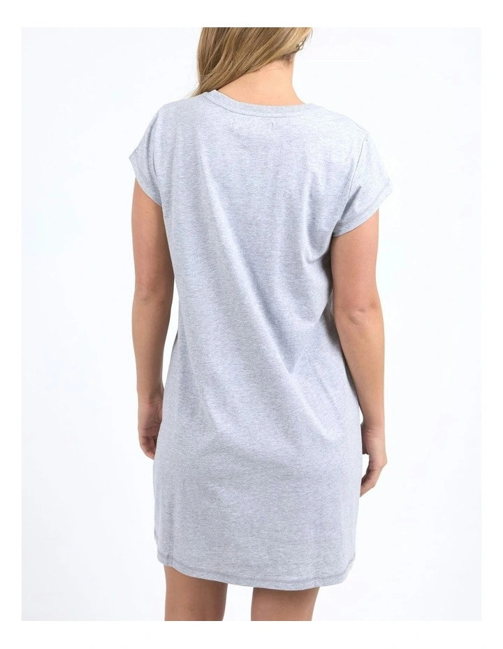 Signature Tee Dress in Grey Marle image 2