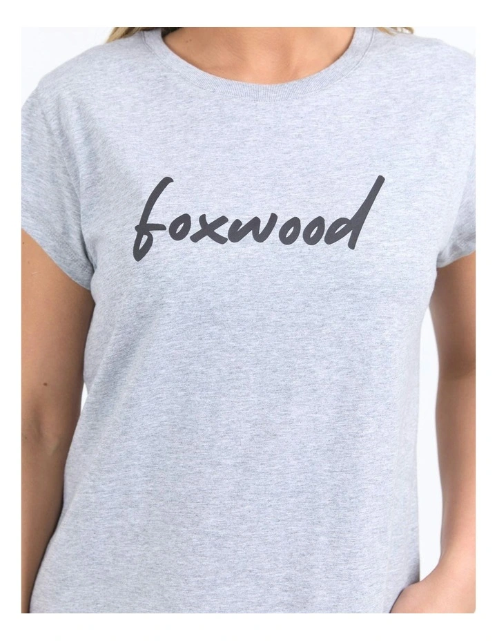 Signature Tee Dress in Grey Marle image 5